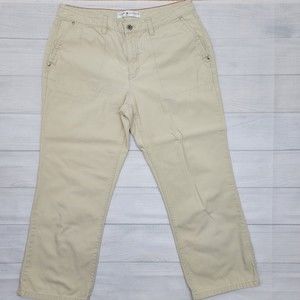 ❤️💙TOMMY HILFIGER💙❤️ Khaki Ankle Length Cropped Pants Size 10 Business Casual